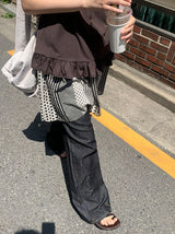カタヒパターンバンディングミニスカート