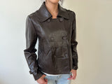 mini leather jacket