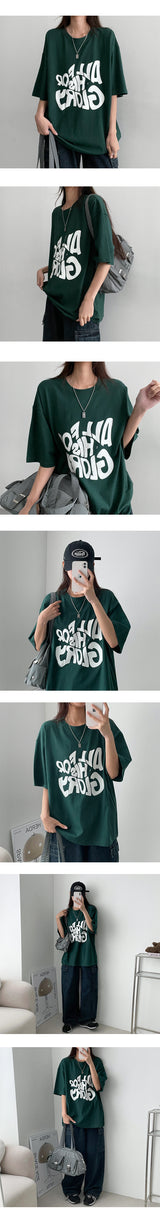 グルーボクシー半袖Tシャツ