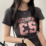 リカナンバー レタリング ショートスリーブ Tシャツ
