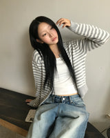 [ORIGINAL] Peb Stripe Knit Cardigan