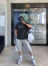 グリフェサイドタックバミューダバンディングショーツ