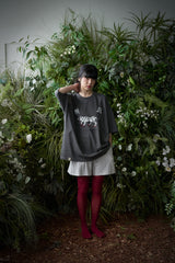 MU-WI PRT.ボックス 1/2 Tシャツ (Charcoal)