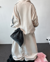 ボヘミアン サイドトラック フリース バルーン ハイネック ジップアップ🖤 3カラー