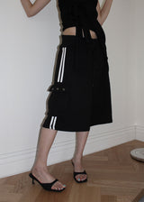 TRACK EYELET BERMUDA PANTS (3color)