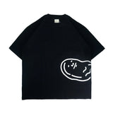 PEANUT STAIN - ハイディング ピーナッツ ブラック オーバーサイズド Tシャツ