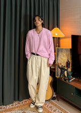 Pretzel V-neck knit 6COLOR