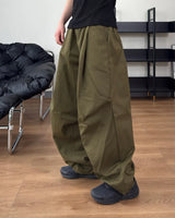 ルーブ コットン カーブド ワイド パンツ