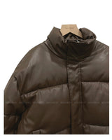 Mute Leather Short Padding Down Jumper 3C