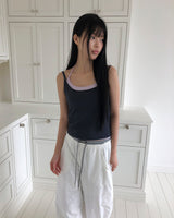 Mecha Halter Layered Sleeveless Top