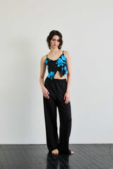 FLUTTER TOP / BLUE