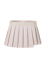 Button wrap skirt