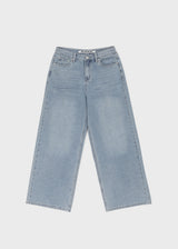 [B-DENIM] LIGHT WASHING WIDE JEANS 054