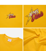 24FW  テープタイポグラフィックショートスリーブTシャツ イエロー