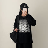 NT Gradient Noise Printed Long Sleeve Tee