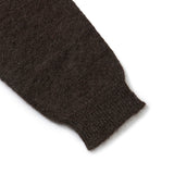 Kidmohair v-neck knit / Brown