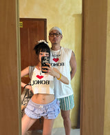 チェックカンカンフリルバルーンショートパンツ