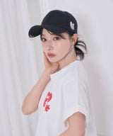 UNISEX フェネックワッペンピアスキャップ ブラック