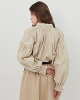 ハートプリントボリュームシャツ [BEIGE]