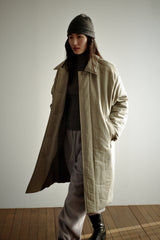 Oversized puffer coat, Khaki