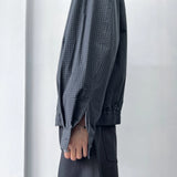 Checked Zip Shirt Jacket