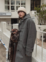 Atelier フード付きウールダッフルコート