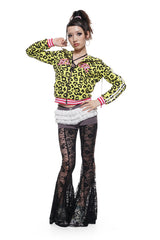 Yellow Leopard Print Hoodie