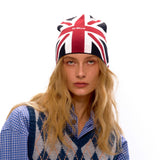 NyDkyel™ Union Jack knitted embroidery logo cold hat