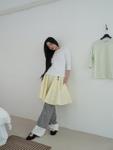 コンフィ 3/4スリーブT (WHITE)