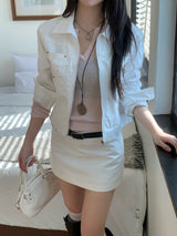 Haze Metal Stud Cotton Jacket