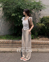 [MADE] Fora linen wide slacks