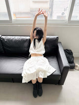  STRING SLEEVELESS BLOUSE