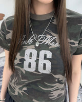 Leen 86 Camo Crop Top