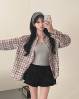 [MADE] Leon loose fit summer checkered shirt