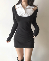 promise halter collar shirt layered ops