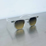 Crystal Tea Gradient Square Sunglasses
