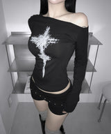 della cross off tee (2colors)