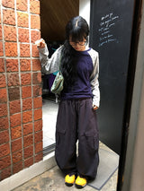 [unisex] Simon Wide Cotton Banding Cargo Pants
