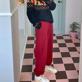 フリースレーベルパンツ