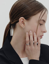 26SS★ Precise (W) Hoop Earrings S