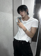 Crop muscle fit t-shirt 