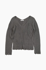 Destroy v-neck knit