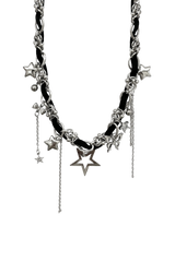 Black silver drop star star star