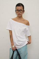 520 オフショルダーTシャツ (ホワイト)