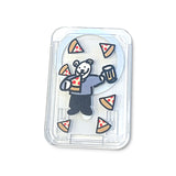 MagSafeスライドカードホルダー (pizza murmurbear)