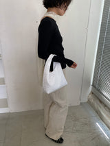 テクスチャー バッグ ホワイト