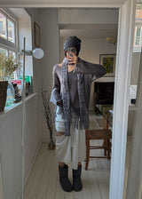FRINGE V LONG KNIT