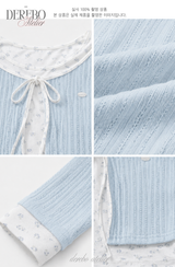 Dodo baby color cardigan layered top