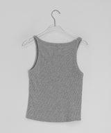 Vicky Basic Ribbed Round Sleeveless