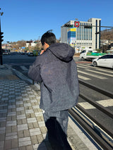non-faded デニムコーデュロイバルーンパンツ